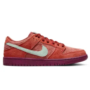 Nike SB Dunk Low Pro Premium Skateboard Shoe - Mystic Red/Emerald Rise-Rugged Orange