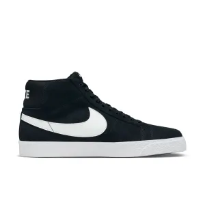 Nike SB Zoom Blazer Mid Skate Shoes-Black/White-White