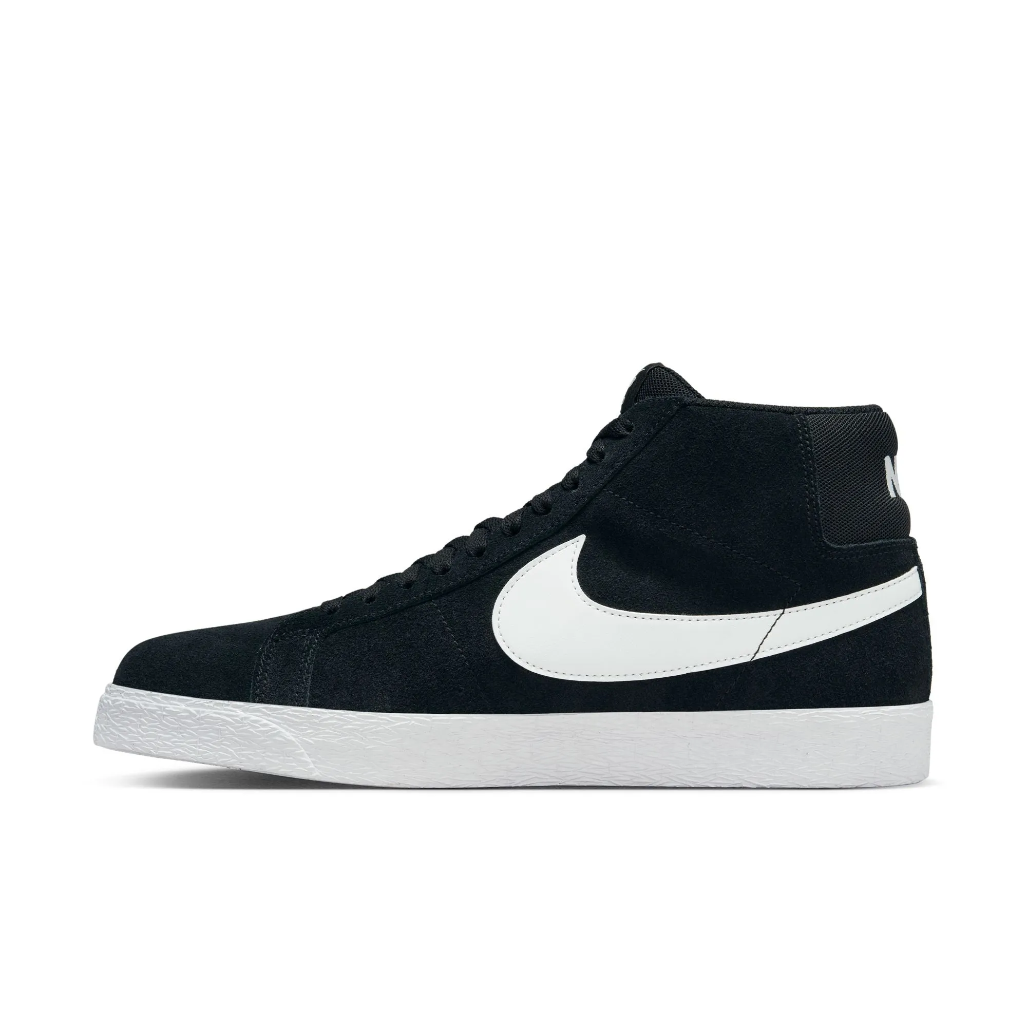 Nike SB Zoom Blazer Mid Skate Shoes-Black/White-White