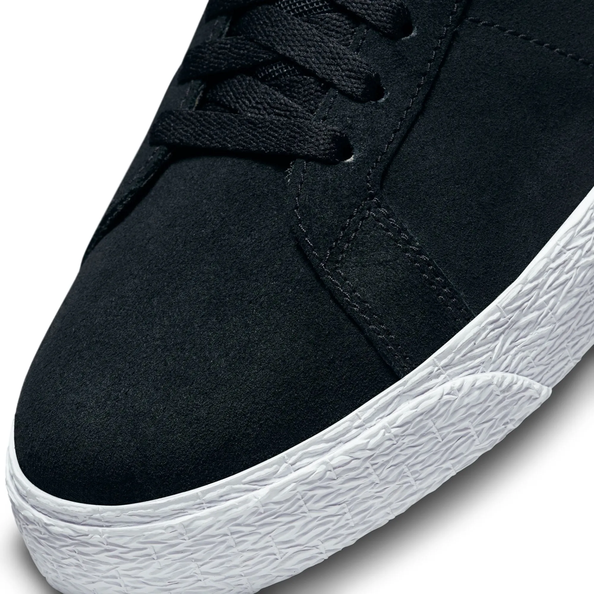 Nike SB Zoom Blazer Mid Skate Shoes-Black/White-White
