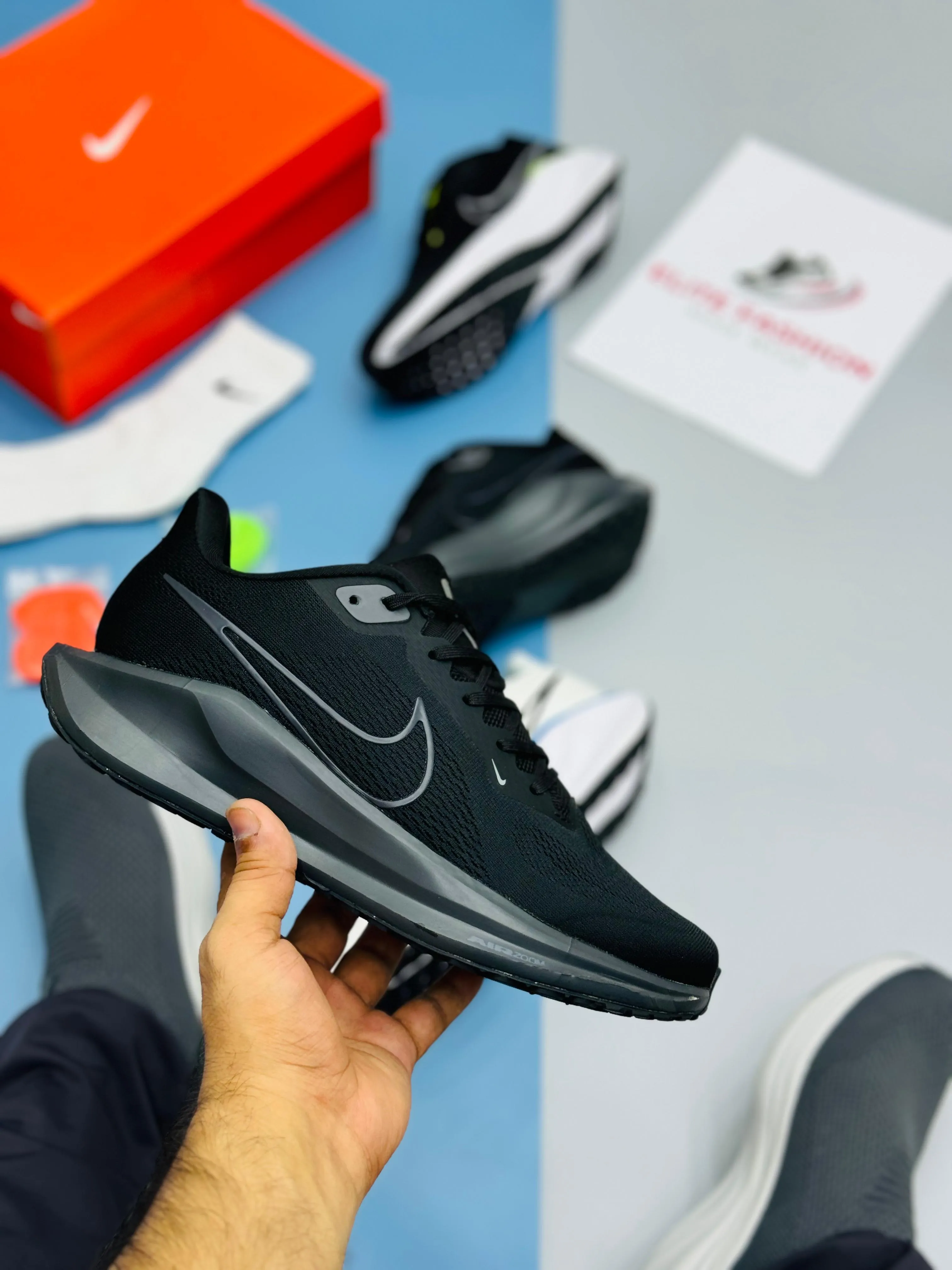 NK REACT PEGASUS 41-Black Red (TOP PREMIUM)