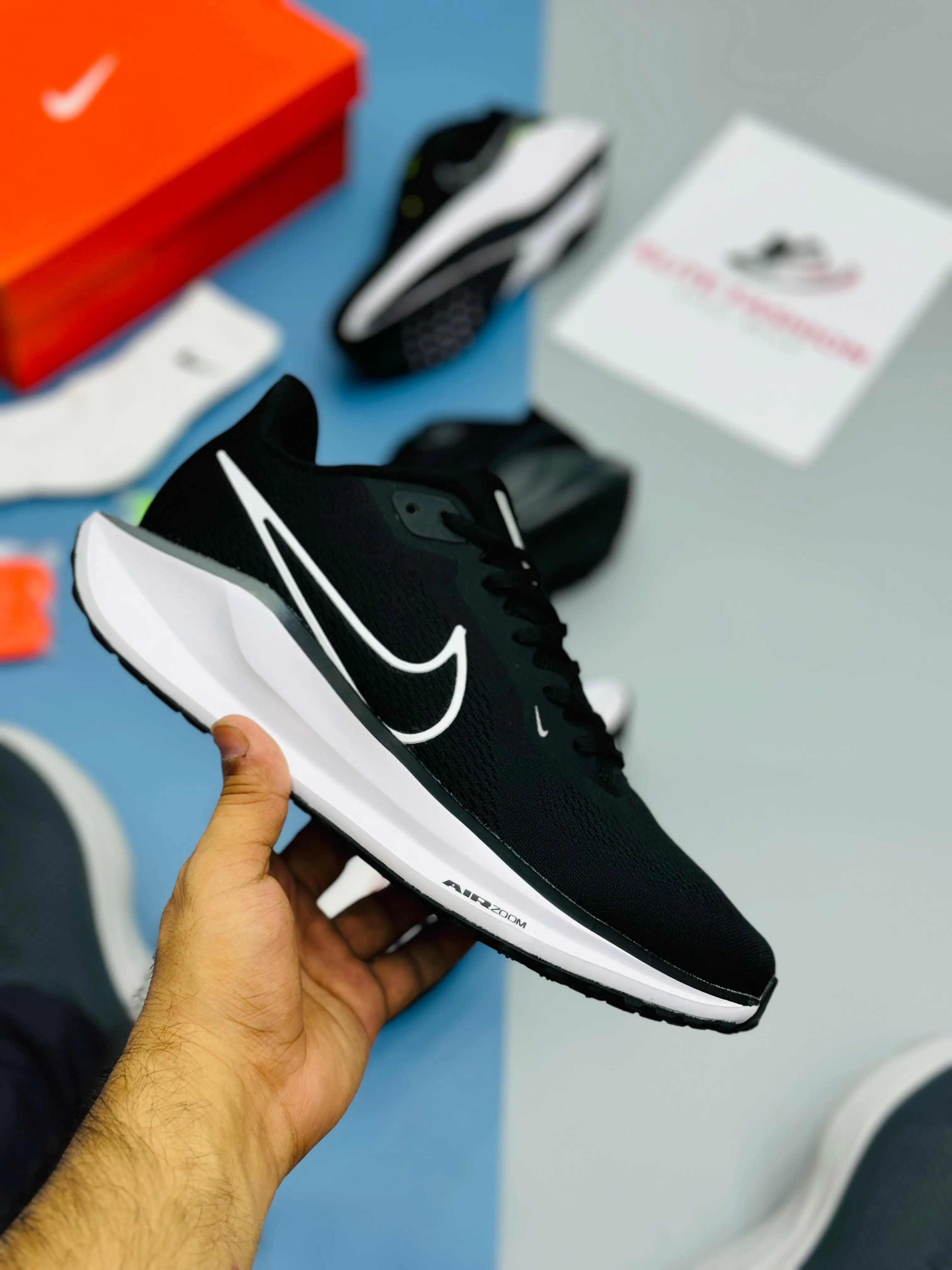 NK REACT PEGASUS 41-Black Red (TOP PREMIUM)