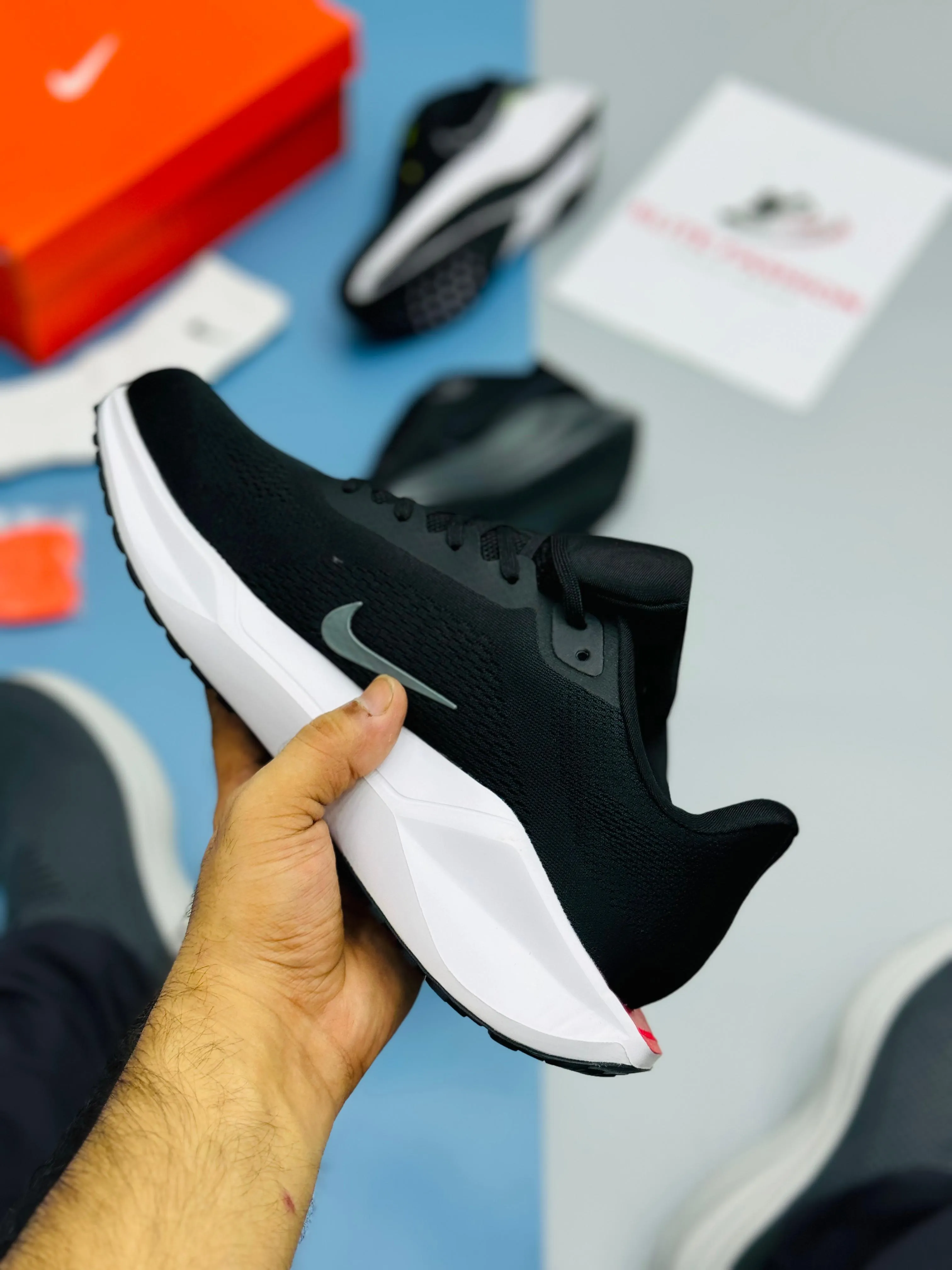 NK REACT PEGASUS 41-Black Red (TOP PREMIUM)