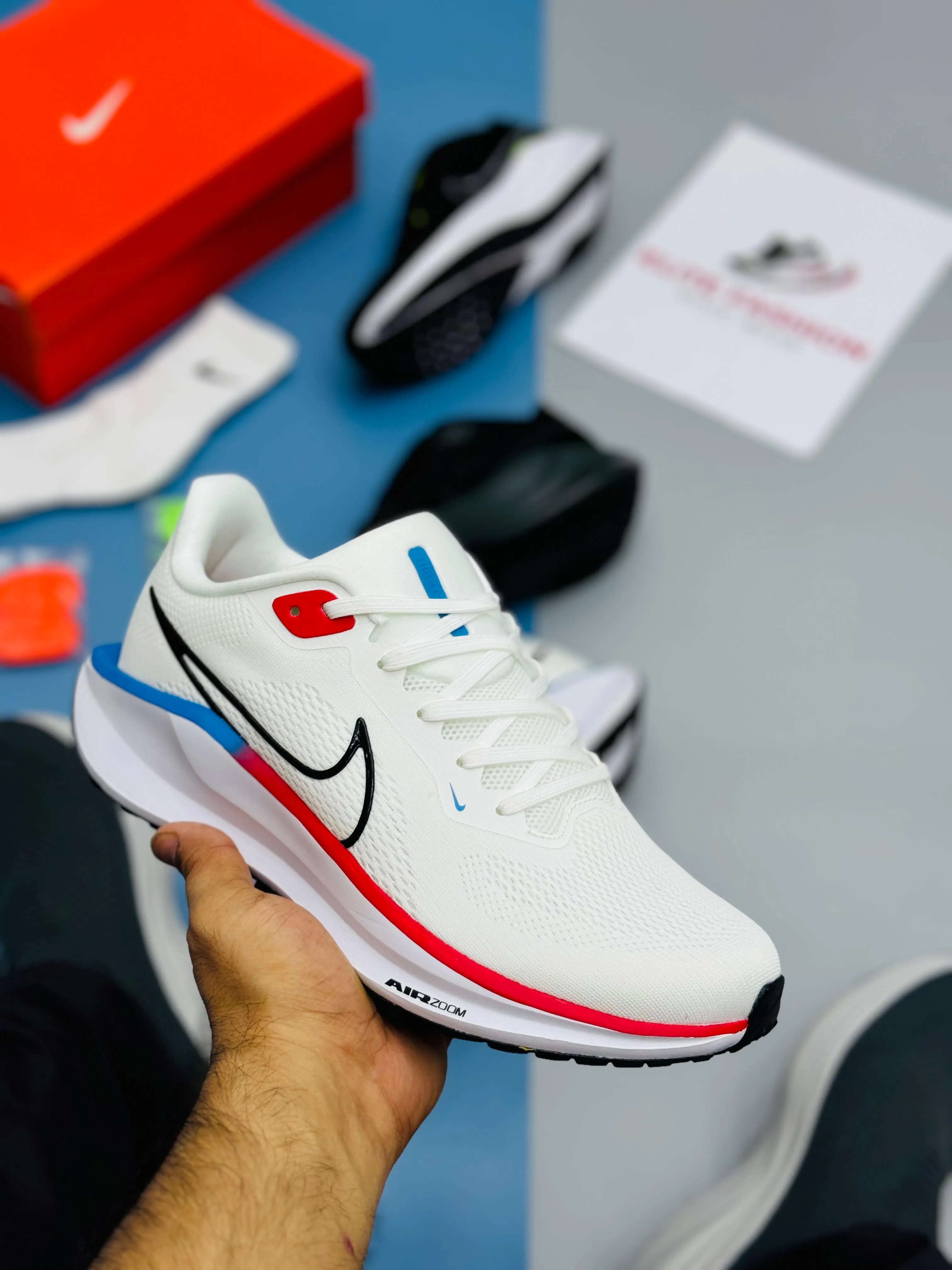 NK REACT PEGASUS 41-Black Red (TOP PREMIUM)