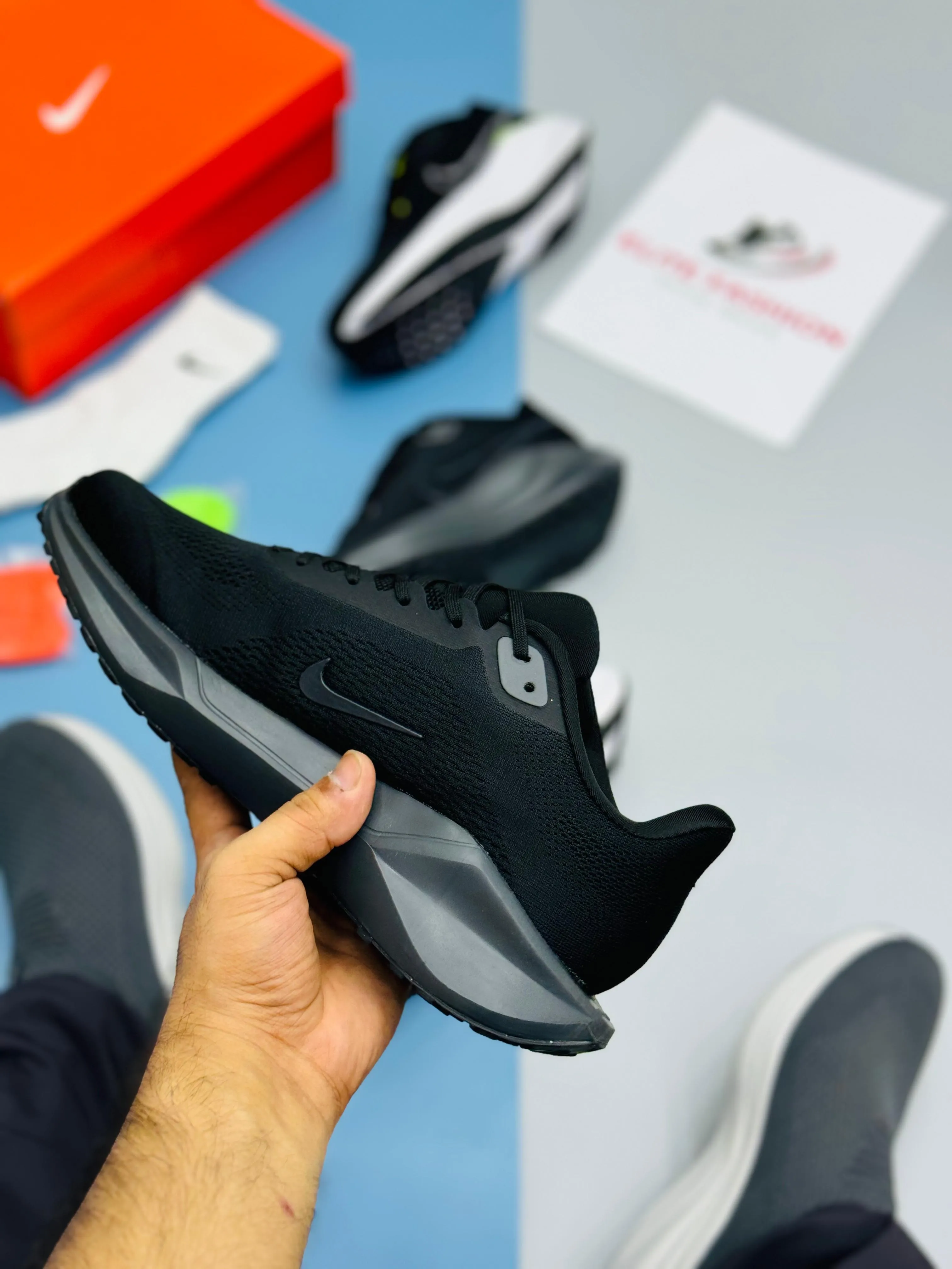 NK REACT PEGASUS 41-Black Red (TOP PREMIUM)