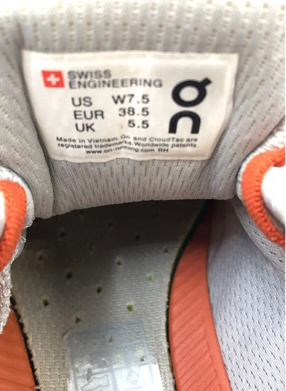 On Cloud Women's Orange Running Athletic Shoes - Size 7.5
