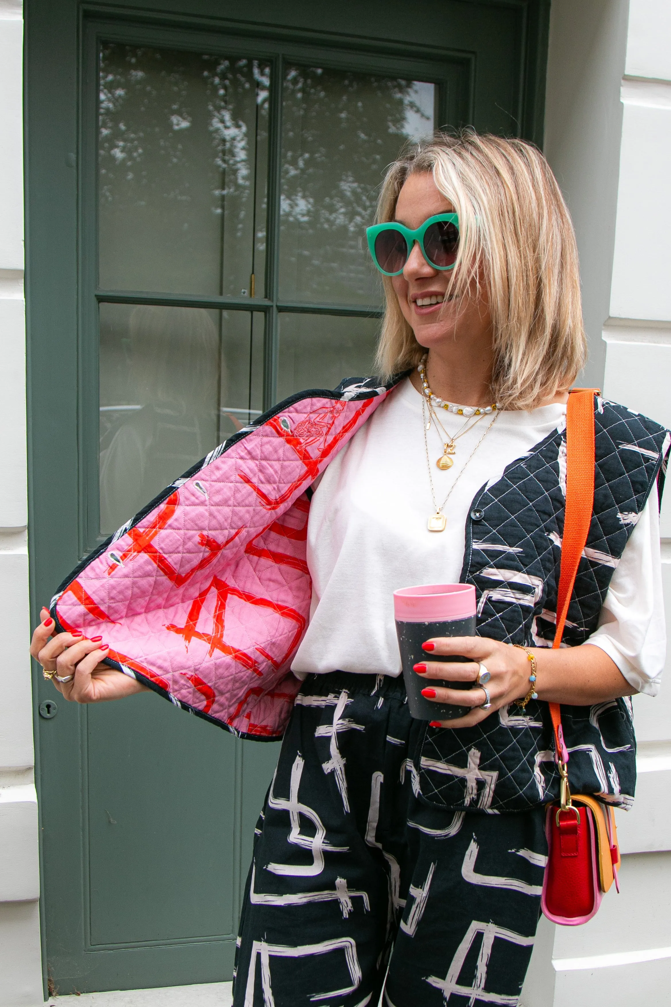 Organic Cotton & Linen Reversible Quilted Vest