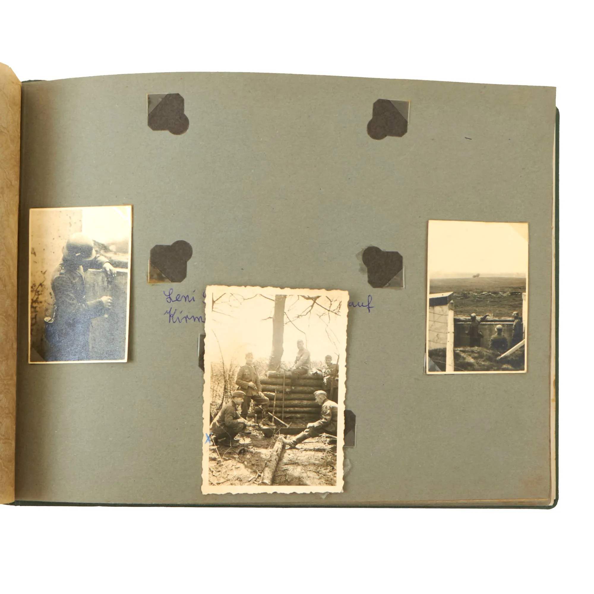 Original German WWII Named KIA Heer Army 12th Machine Gun Company 37th Infantry Regiment Photo Album - 55 Photos - Killed in Greece 1941