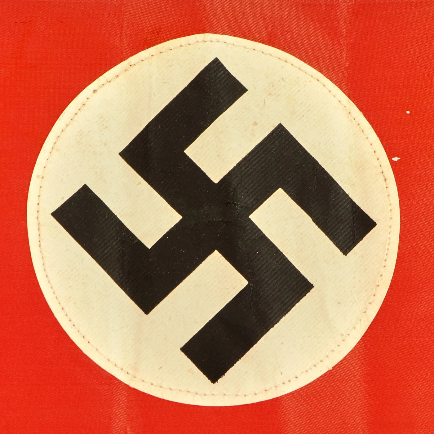 Original German WWII USGI Bring Back Partial Fringed Funeral Sash and Small NSDAP Party Flag