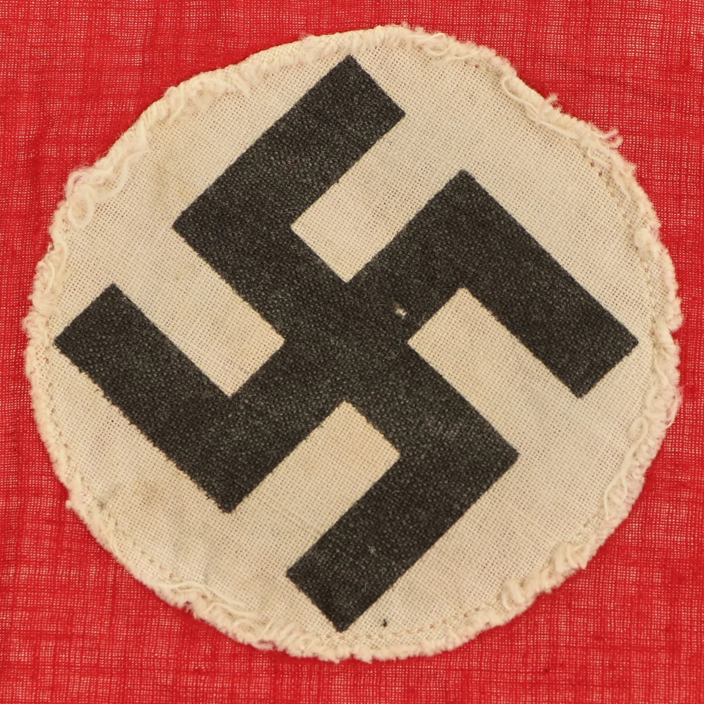 Original German WWII USGI Bring Back Partial Fringed Funeral Sash and Small NSDAP Party Flag