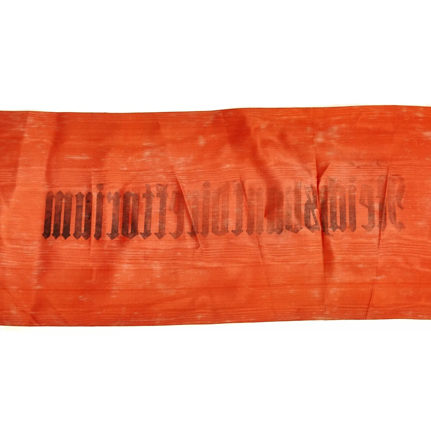 Original German WWII USGI Bring Back Set of Two Partial Funeral Sashes with Fringes & Markings