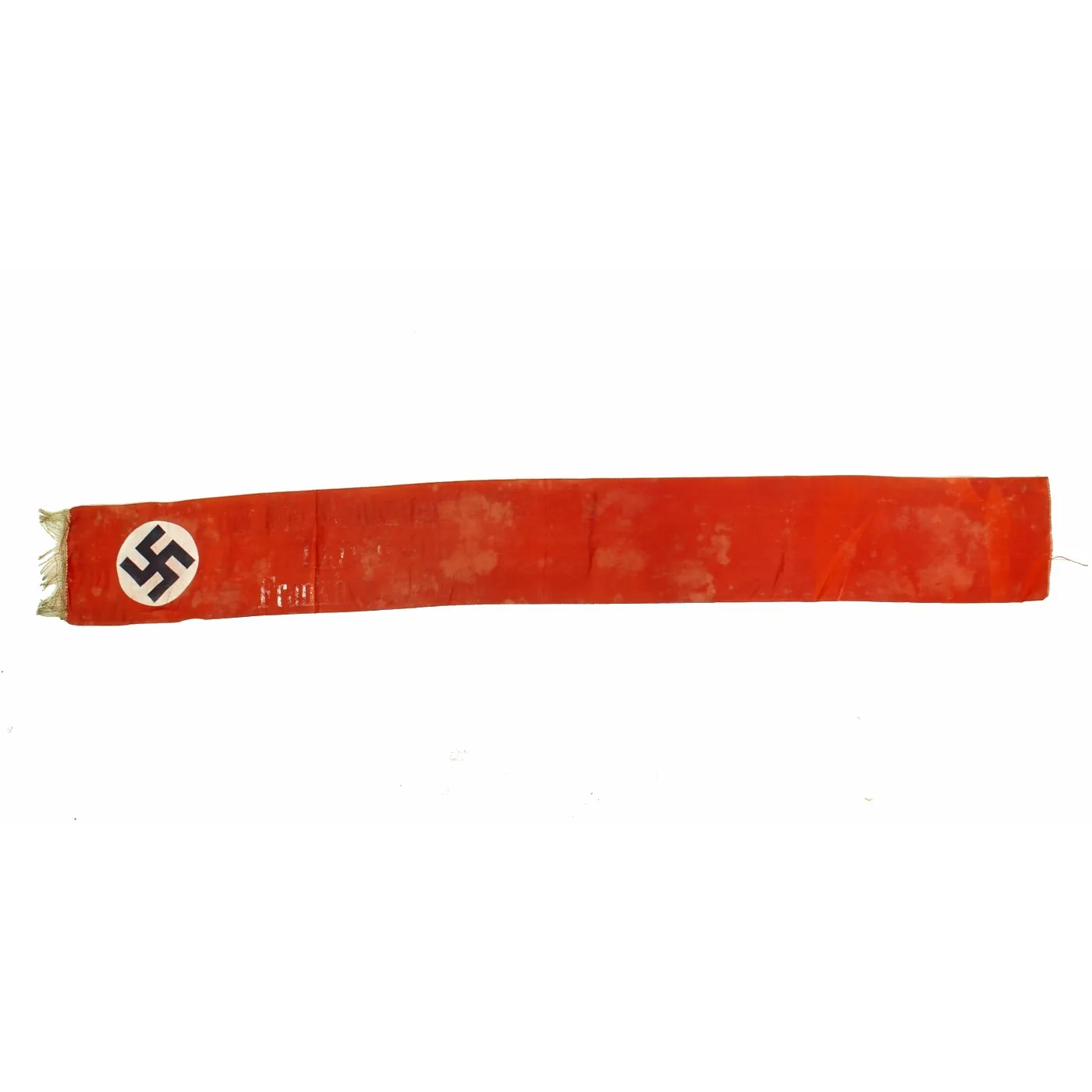 Original German WWII USGI Bring Back Set of Two Partial Funeral Sashes with Fringes & Markings