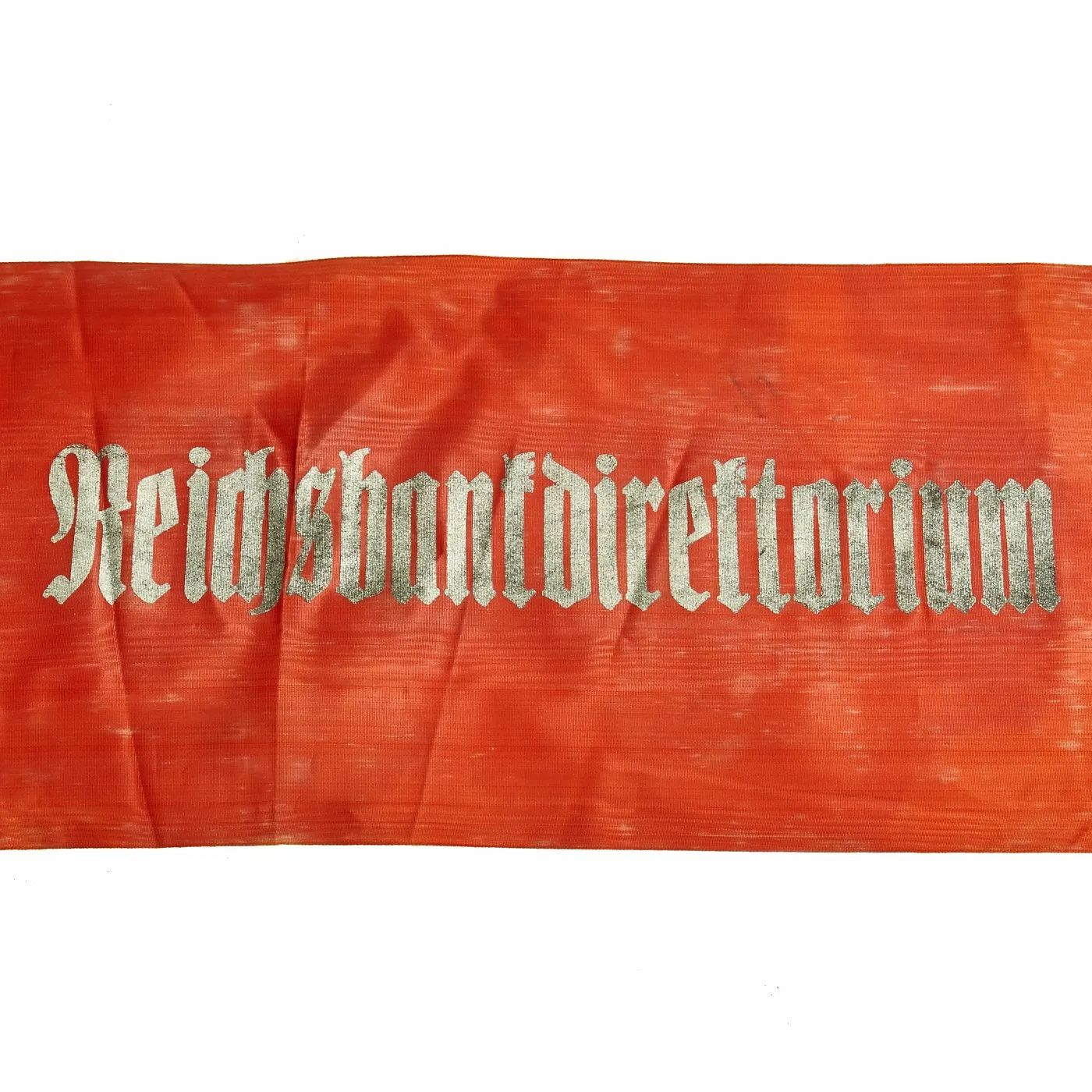 Original German WWII USGI Bring Back Set of Two Partial Funeral Sashes with Fringes & Markings