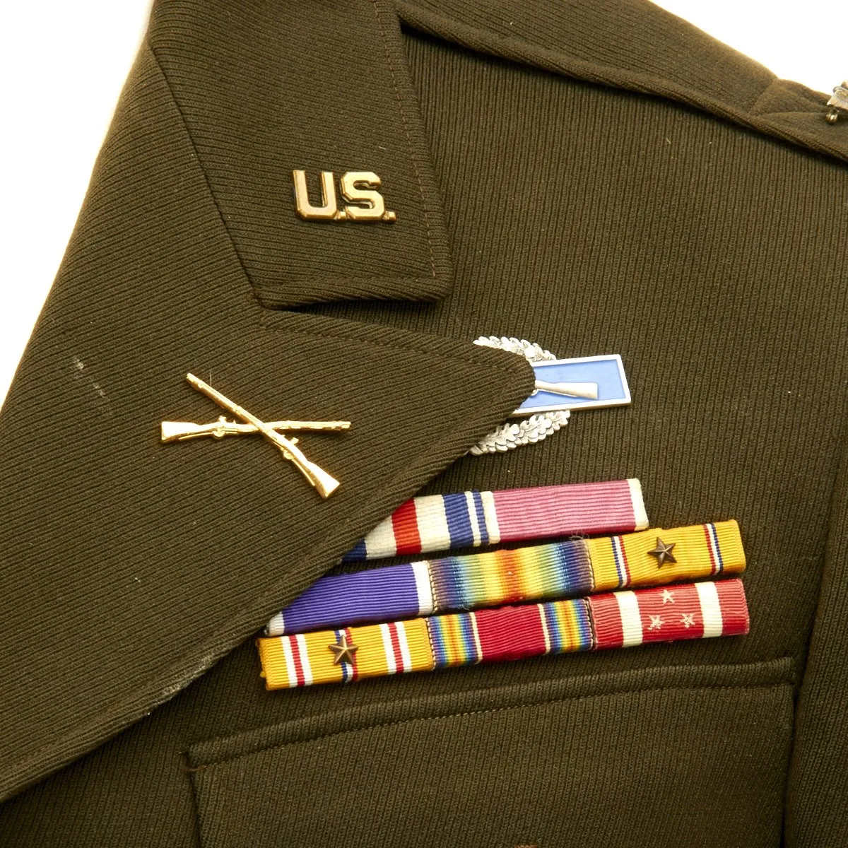 Original U.S. WWII Silver Star Battle of Bataan Recipient Colonel Grouping