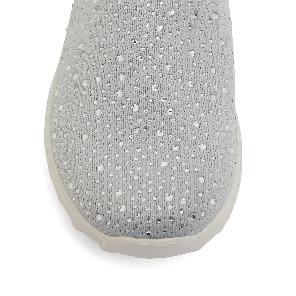 Parlour Sneaker in Light Grey Diamante