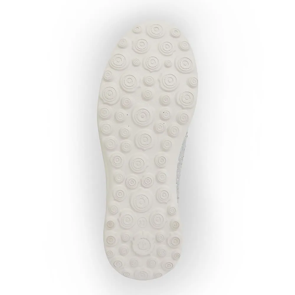 Parlour Sneaker in Light Grey Diamante