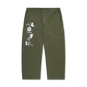 Performing Arts Herringbone Pants, Army