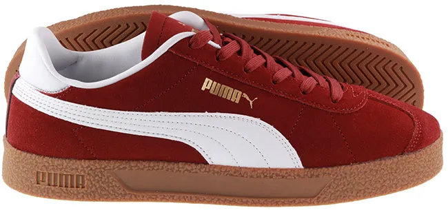 Puma Trainers Mens Club Red White Gum
