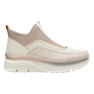 Rieker Ladies Wedge Trainers - 48053-31 - Rose/Multi