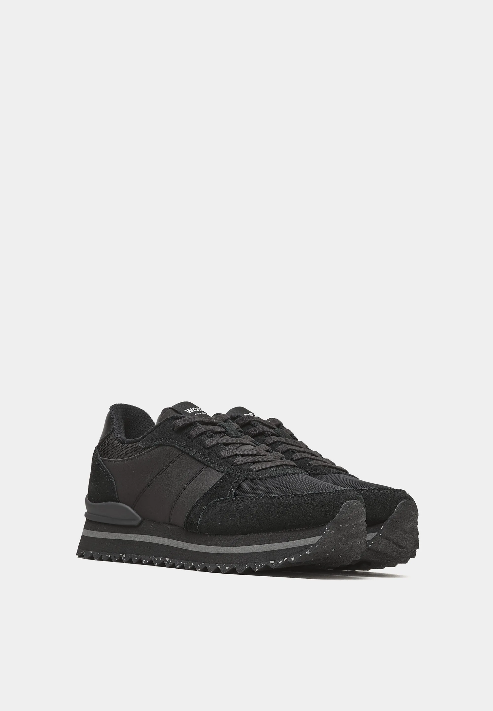 Ronja Plateau Black Suede