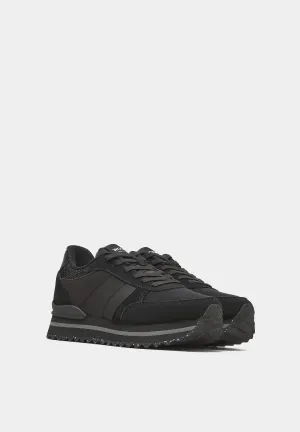 Ronja Plateau Black Suede