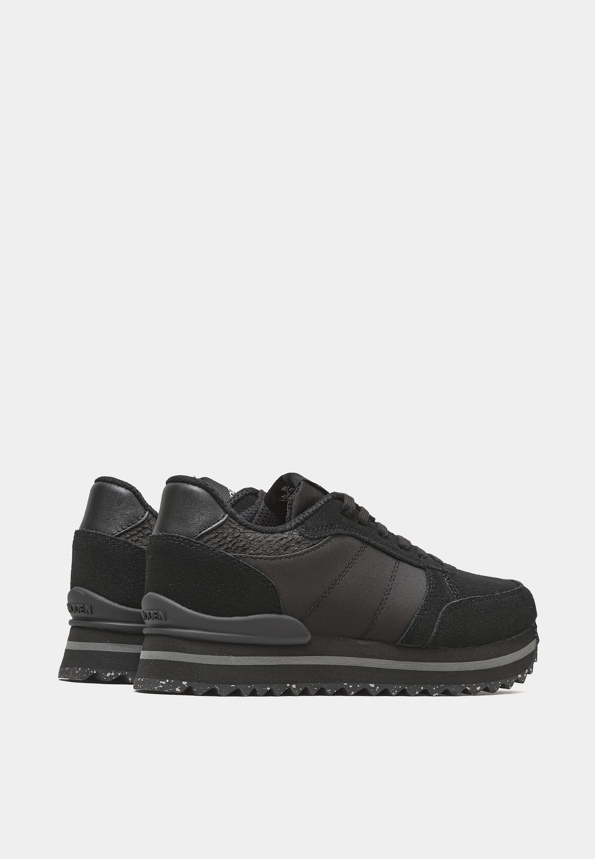 Ronja Plateau Black Suede