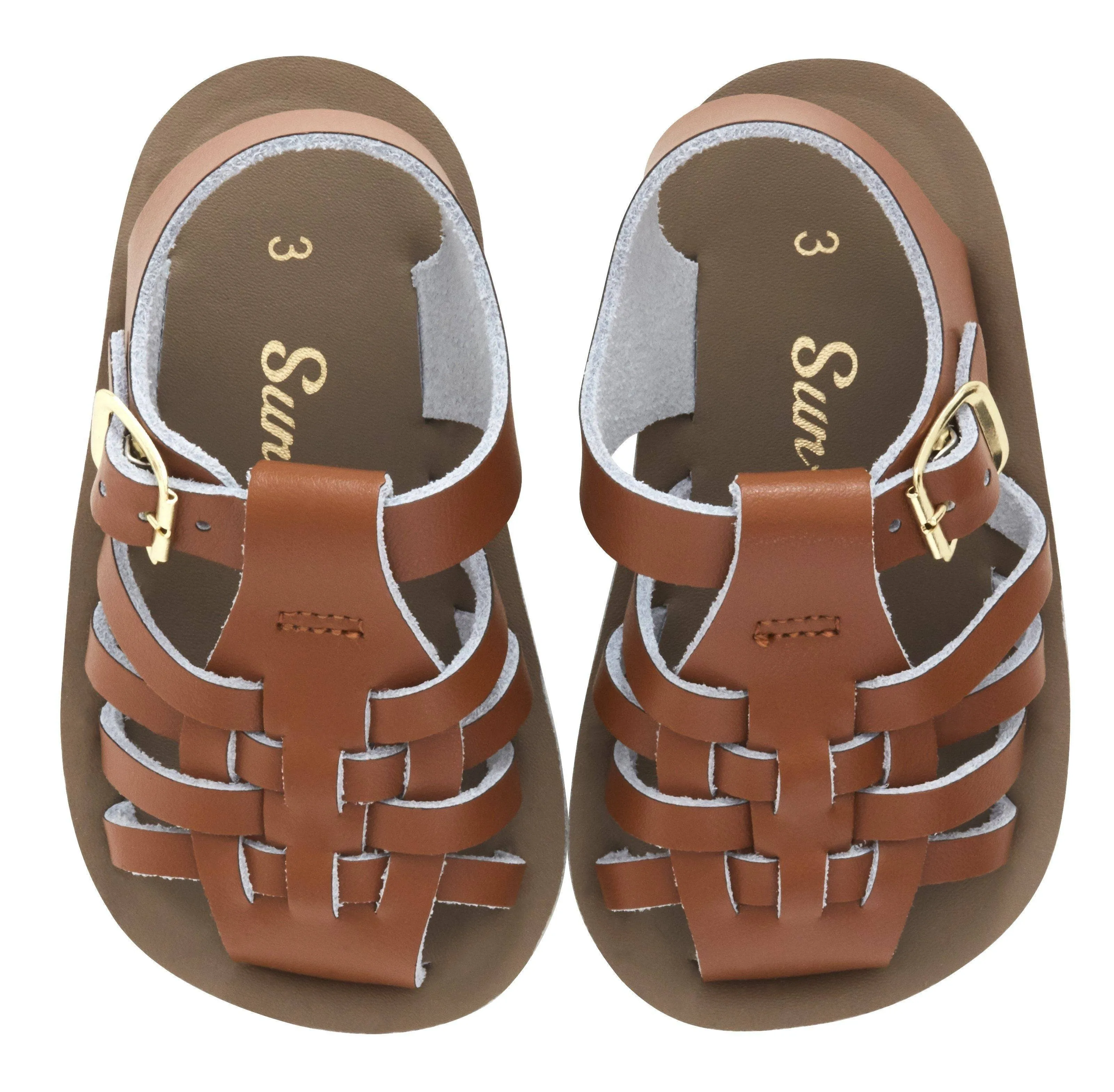 Salt-Water Sandals Sailor Child Tan