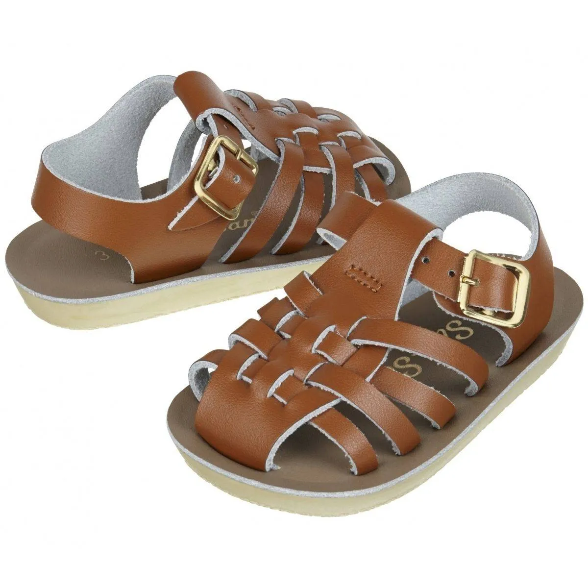 Salt-Water Sandals Sailor Child Tan