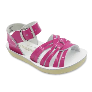 Salt Water Strappy Shiny Fuchsia Sandal