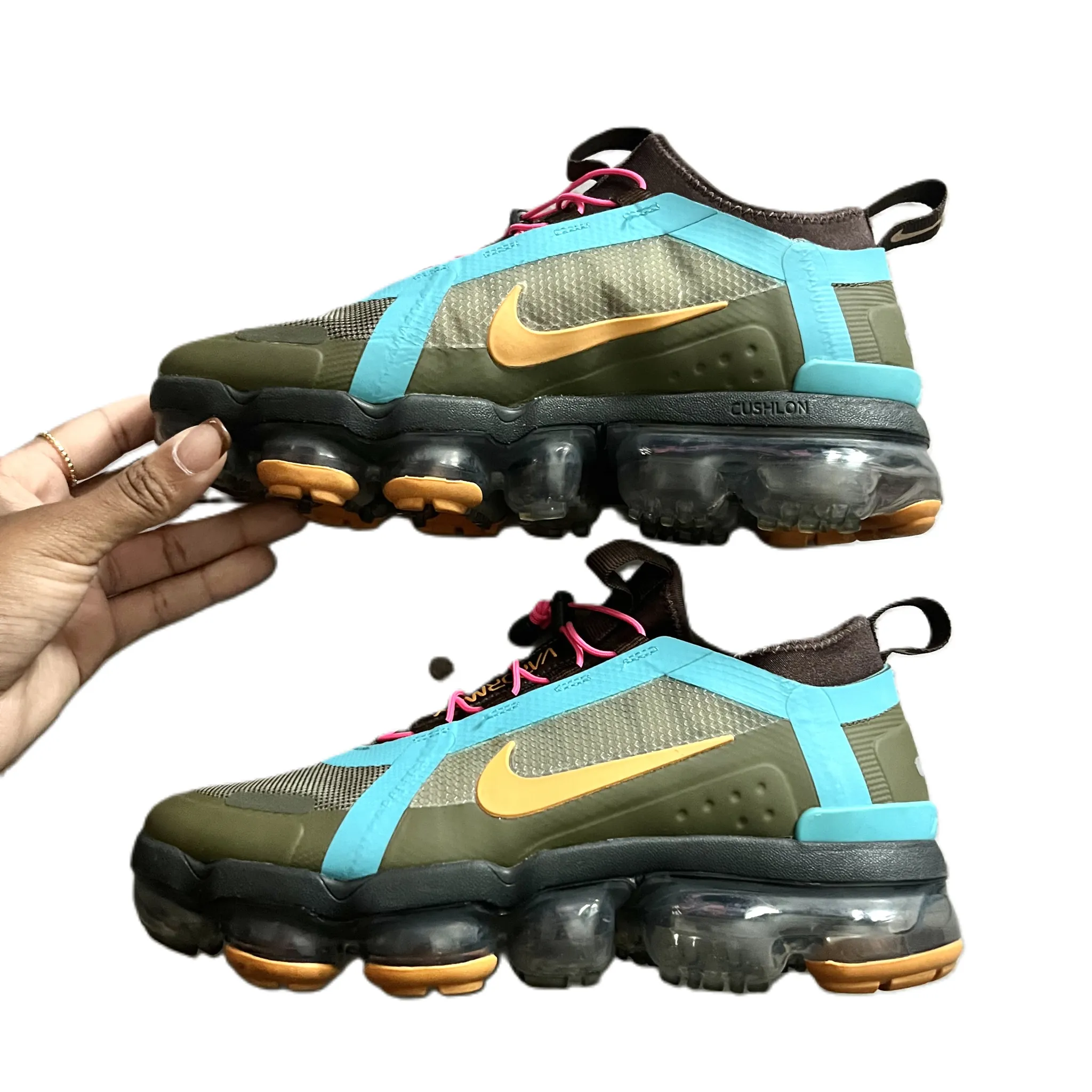 Shoes Athletic By Nike In Blue & Green, Size: 6.5
