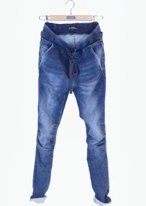 SOFIA | Pull-on Jeans | Blue Denim