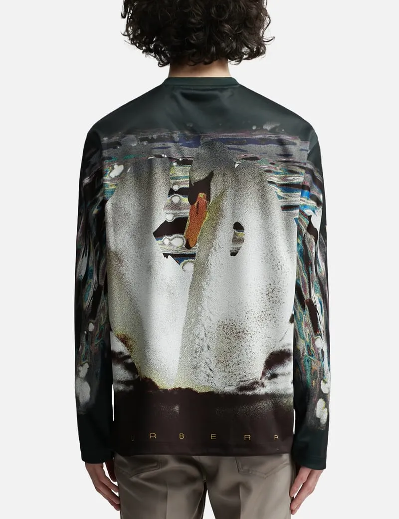 Swan Print Top
