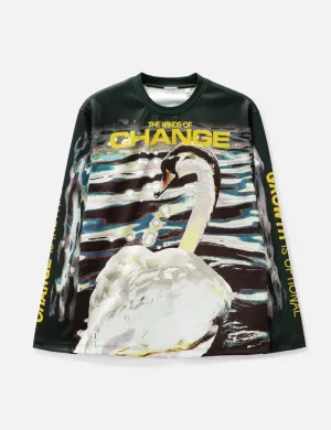 Swan Print Top