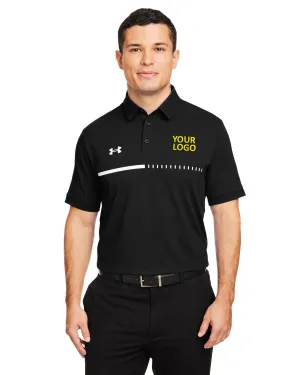 Under Armour Mens Title Branded Polos, Black