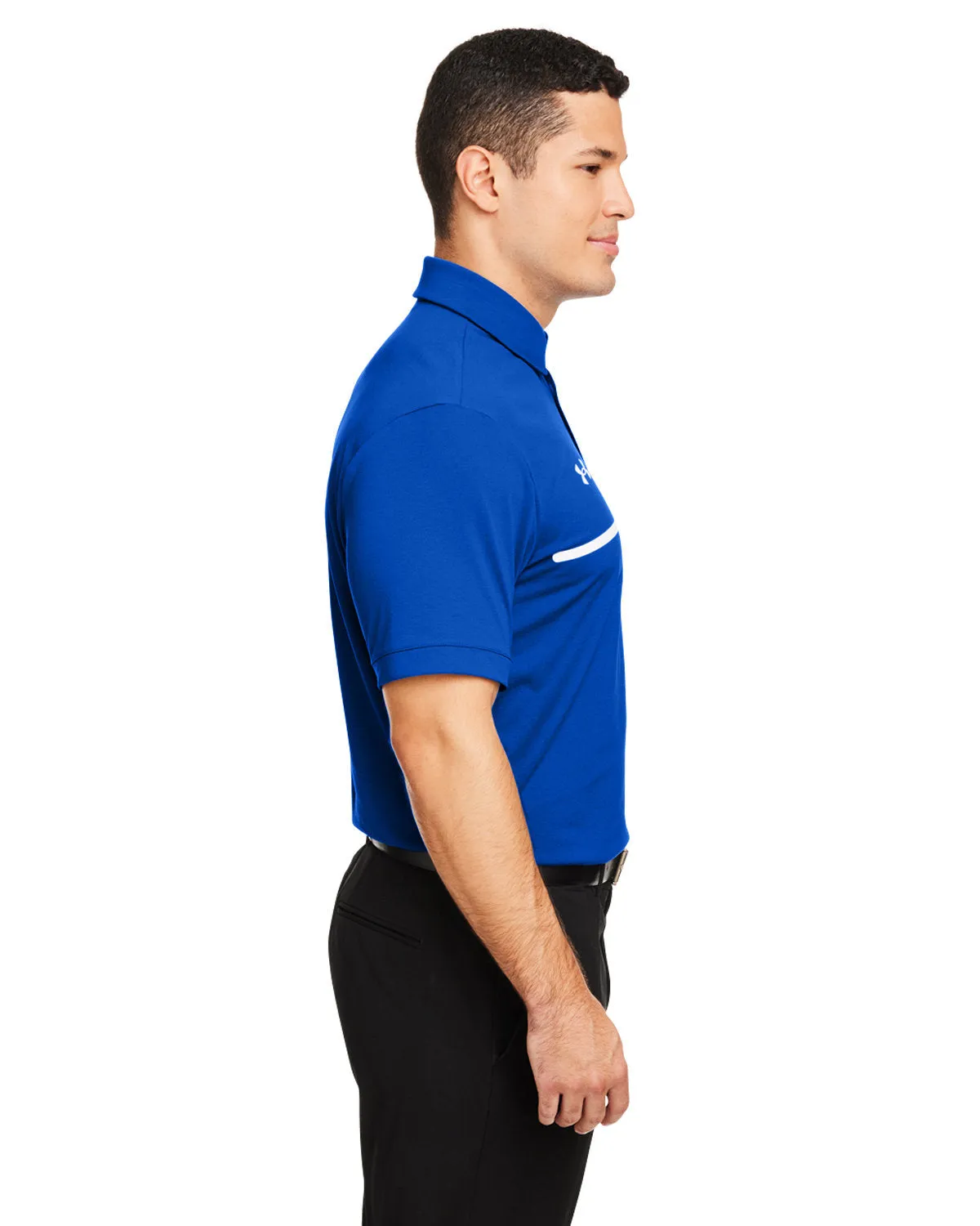 Under Armour Mens Title Custom Polos, Royal