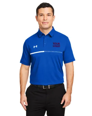Under Armour Mens Title Custom Polos, Royal