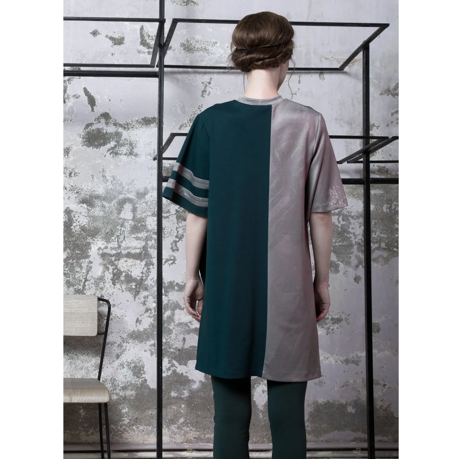 Unisex Green & Grey T-Shirt
