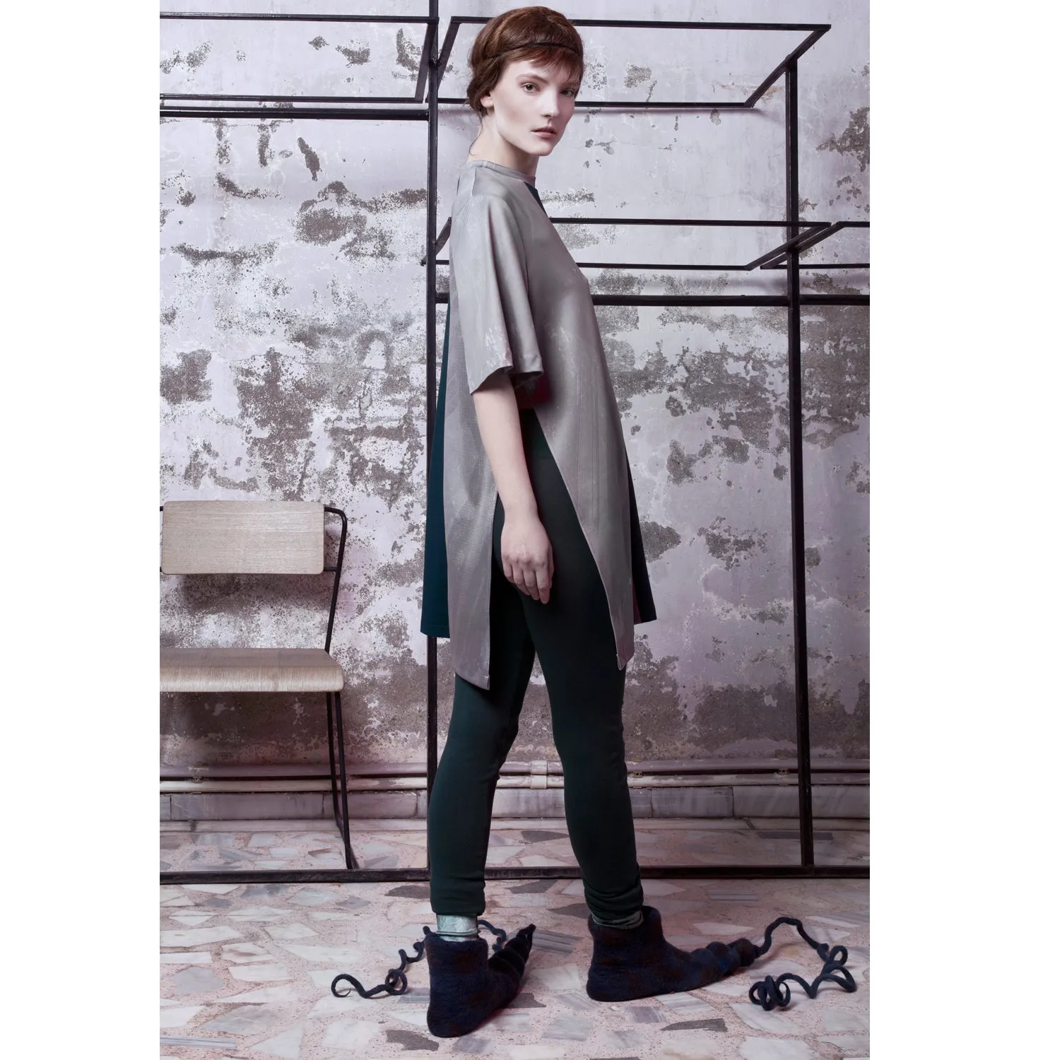 Unisex Green & Grey T-Shirt