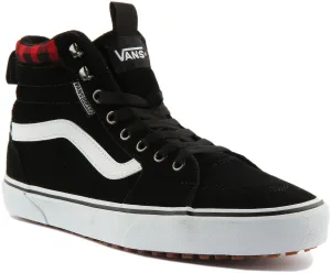 Vans Filmore Hi In Black Red For Men
