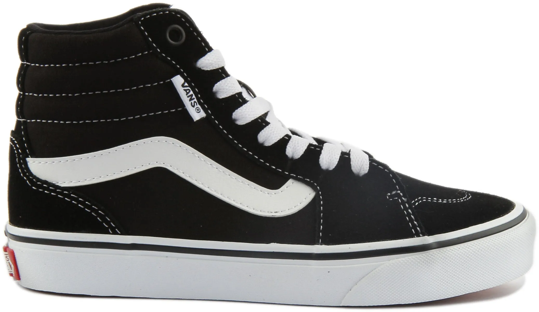 Vans Filmore Hi In Black White For Women