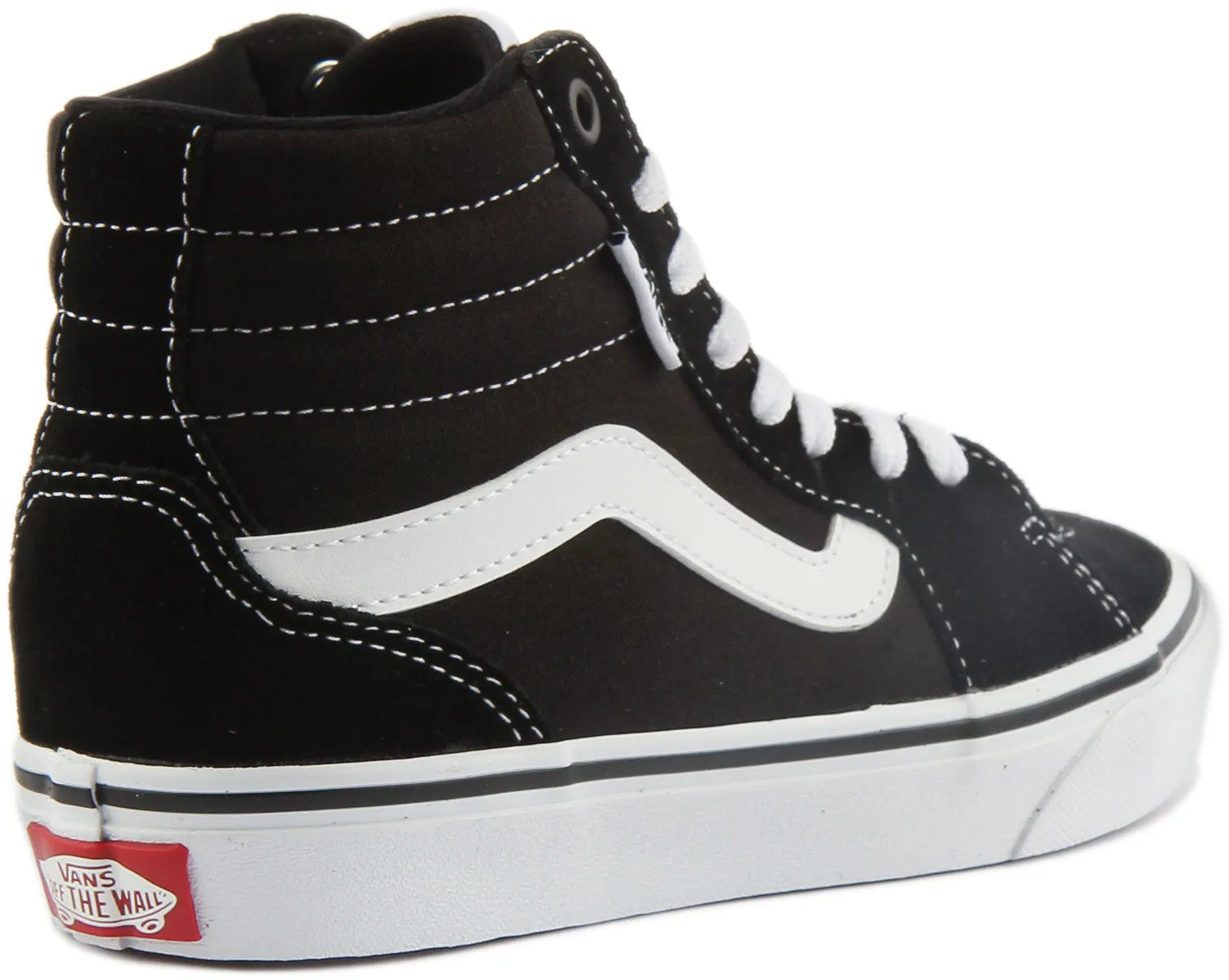 Vans Filmore Hi In Black White For Women