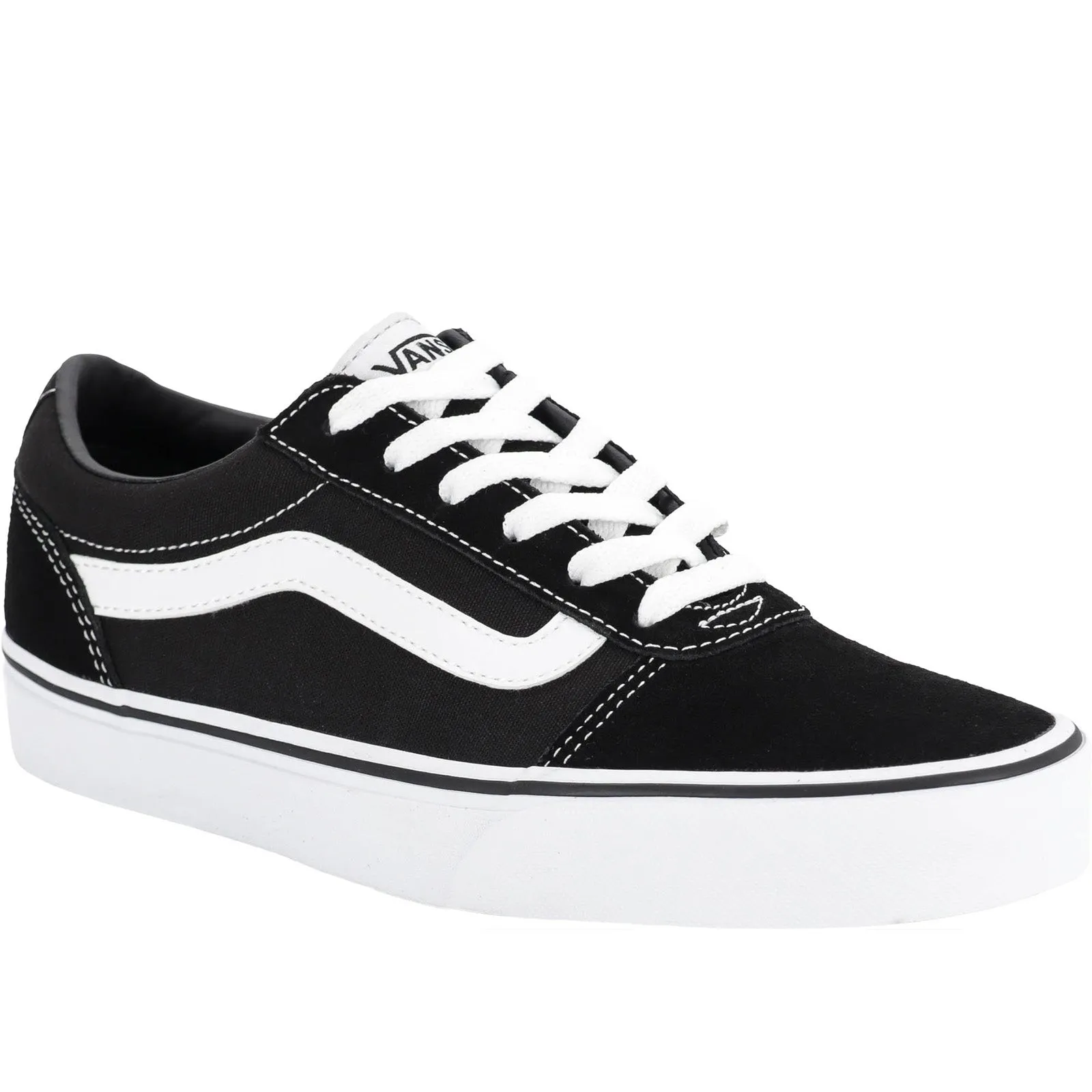 Vans Womens Ward Satin Trainers - Black