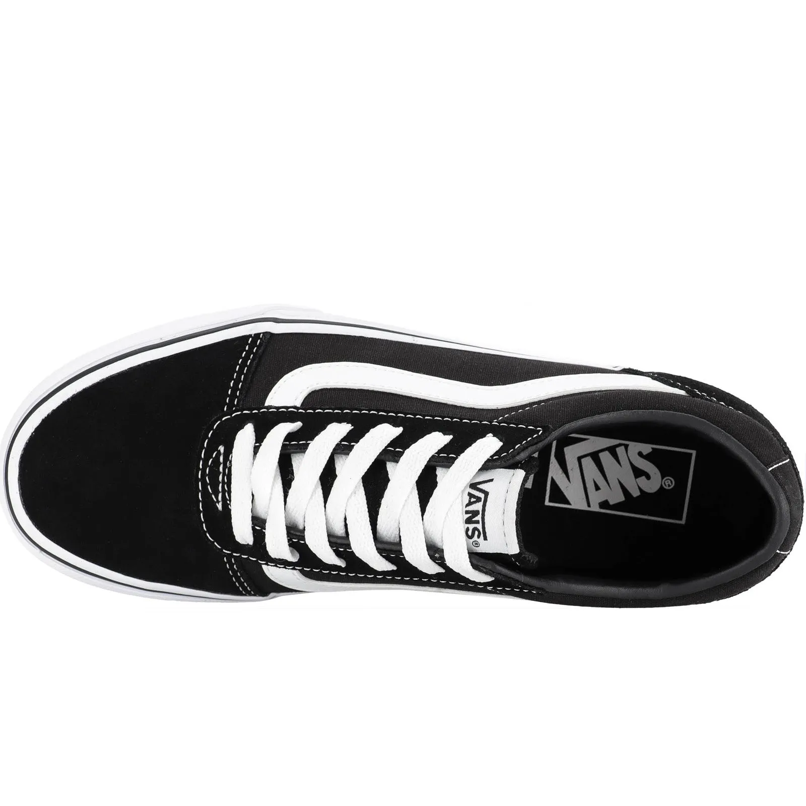Vans Womens Ward Satin Trainers - Black
