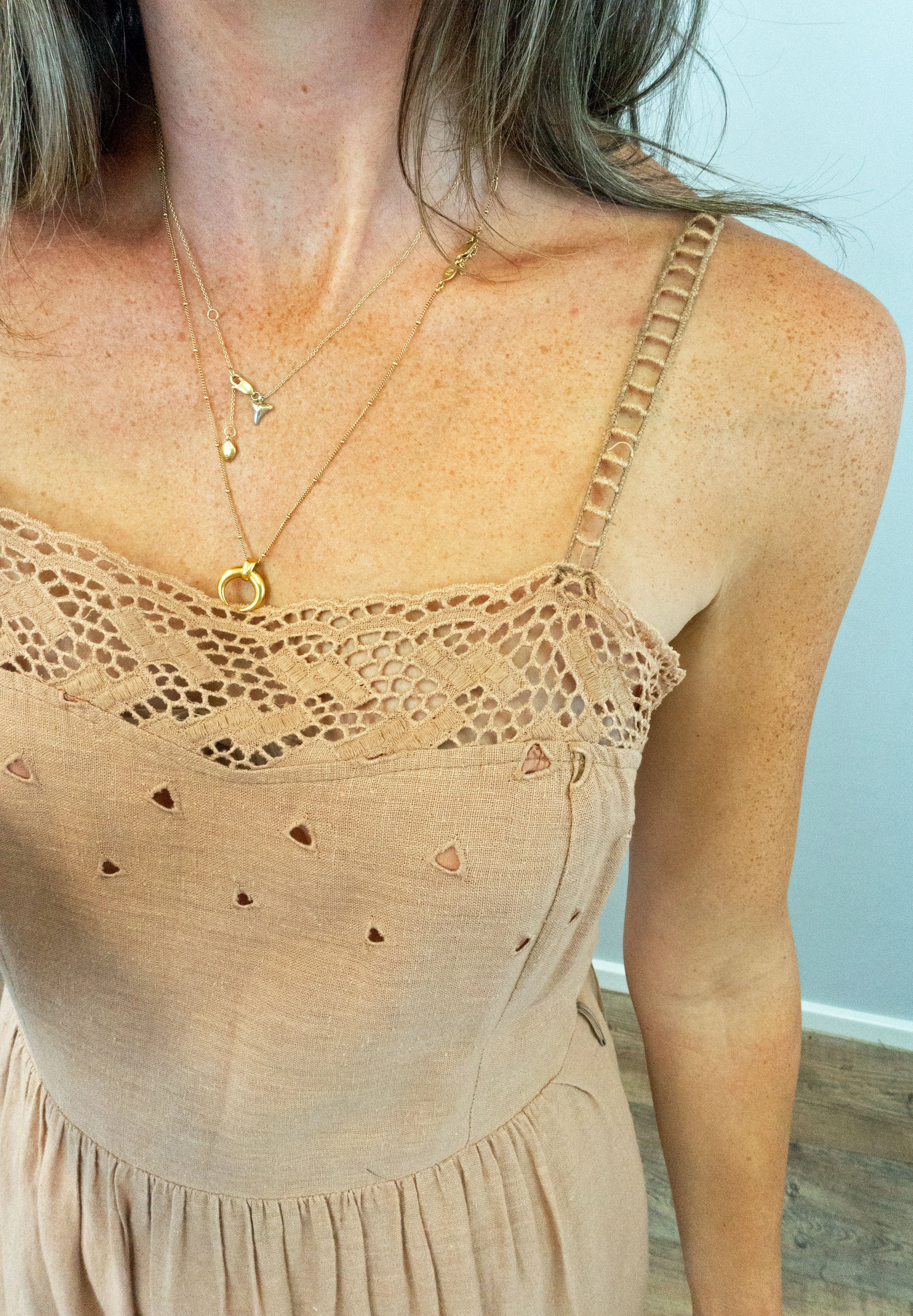 Vintage Dusty Pink Casual Cotton Sleeveless Sun Dress