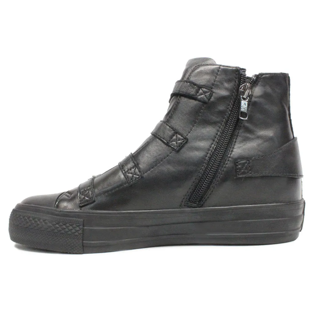 Virgin Nappa Leather Women's High-Top Trainers
