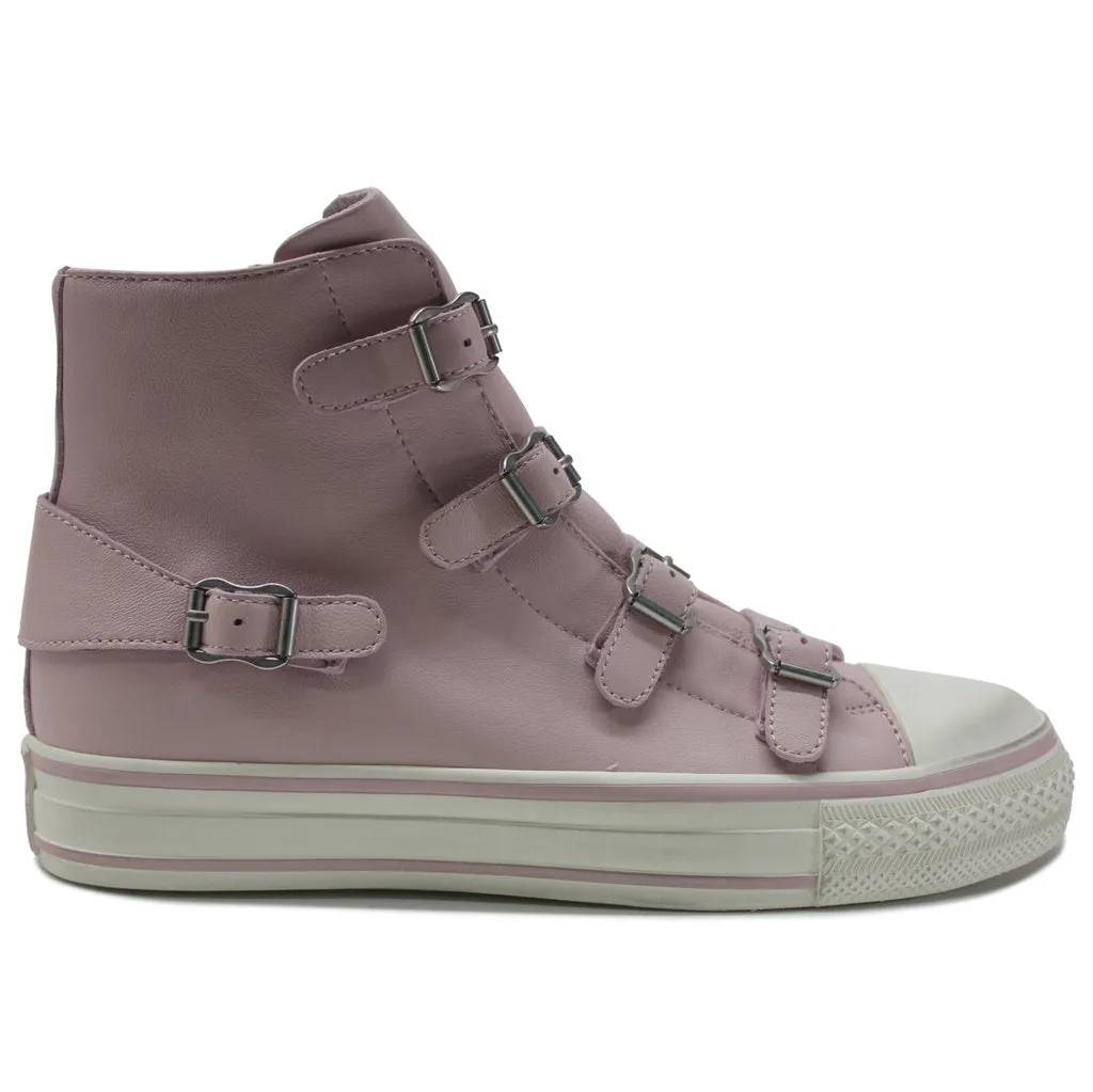 Virgin Nappa Leather Women's High-Top Trainers