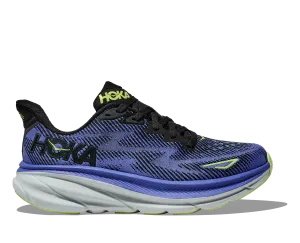 WOMEN'S CLIFTON 9 - B - BCKS BLACK/STELLAR BLUE
