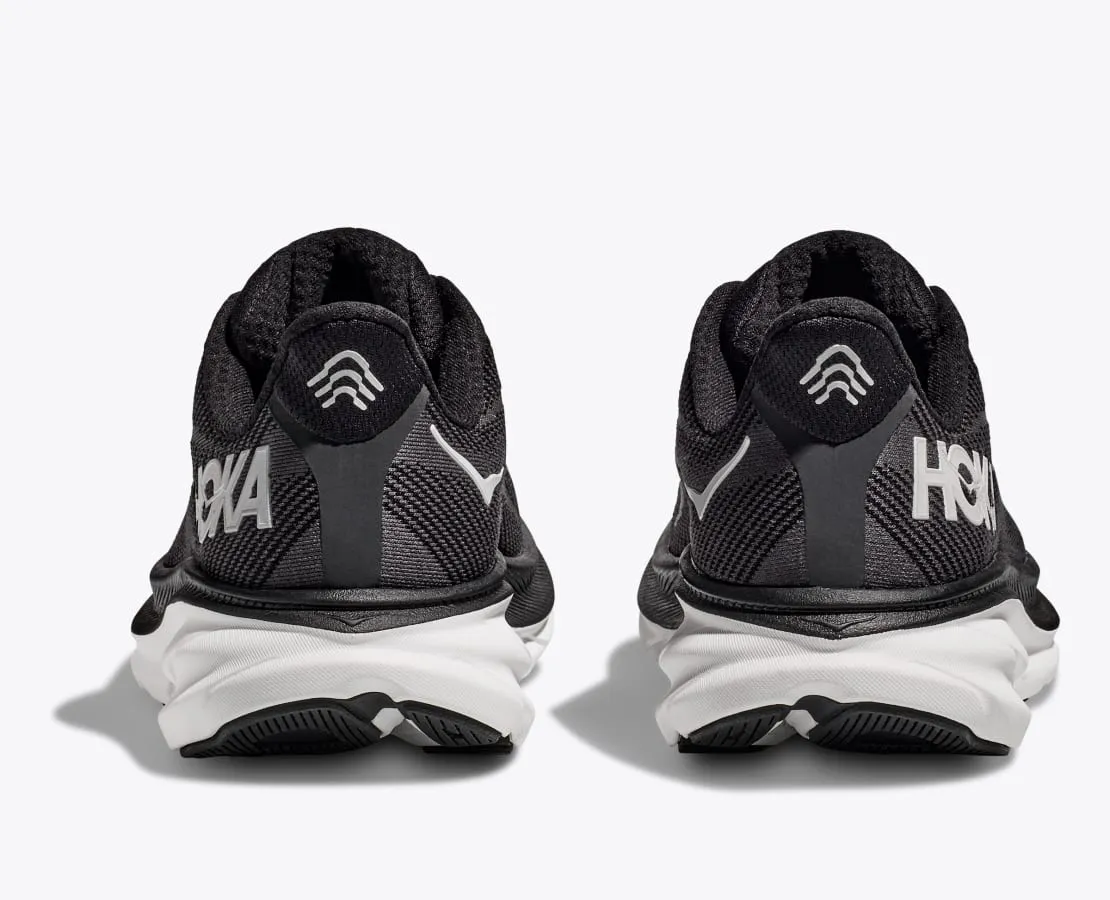 WOMEN'S CLIFTON 9 - B - BWHT BLACK/WHITE