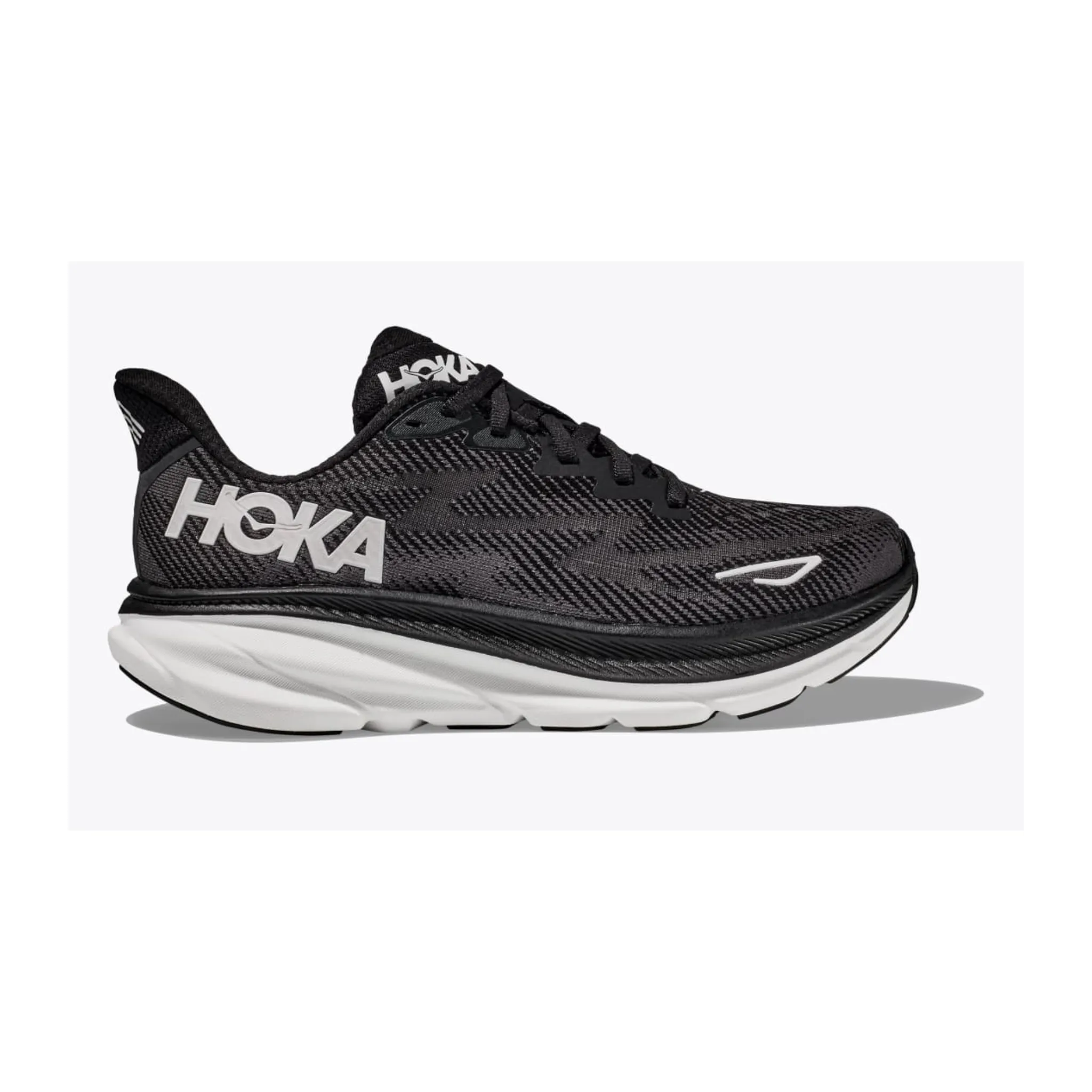 WOMEN'S CLIFTON 9 - B - BWHT BLACK/WHITE