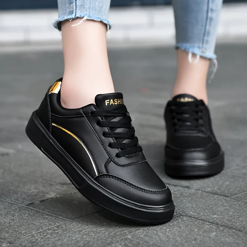 Womens Versatile White skate sneakers | Casual LowTop Shoes